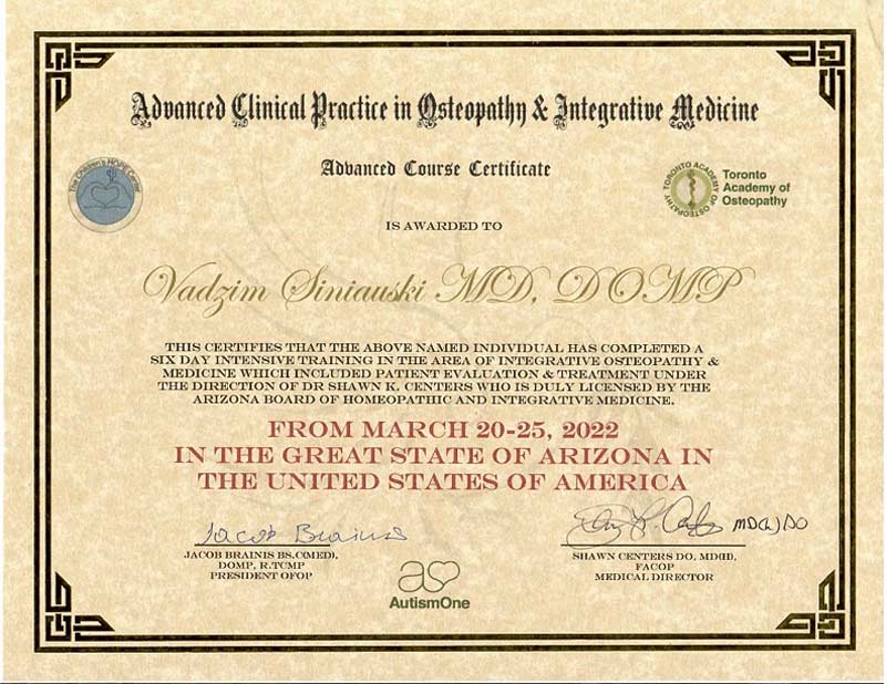 Integrative osteopathy & medicine Arizona 2022