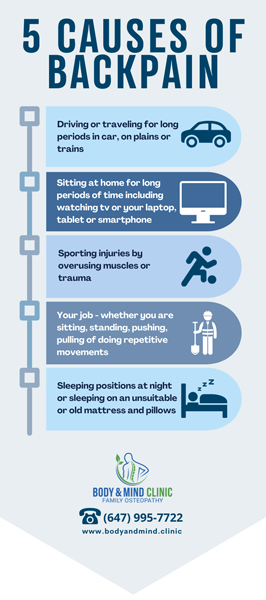 5 Main Causes of Back Pain