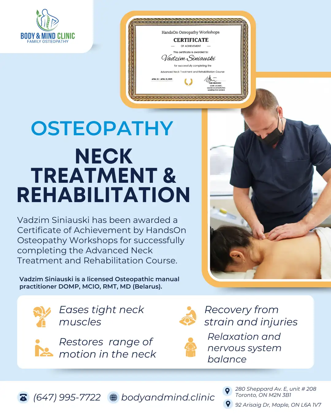 Osteo Neck Treatment and Rehabilitation