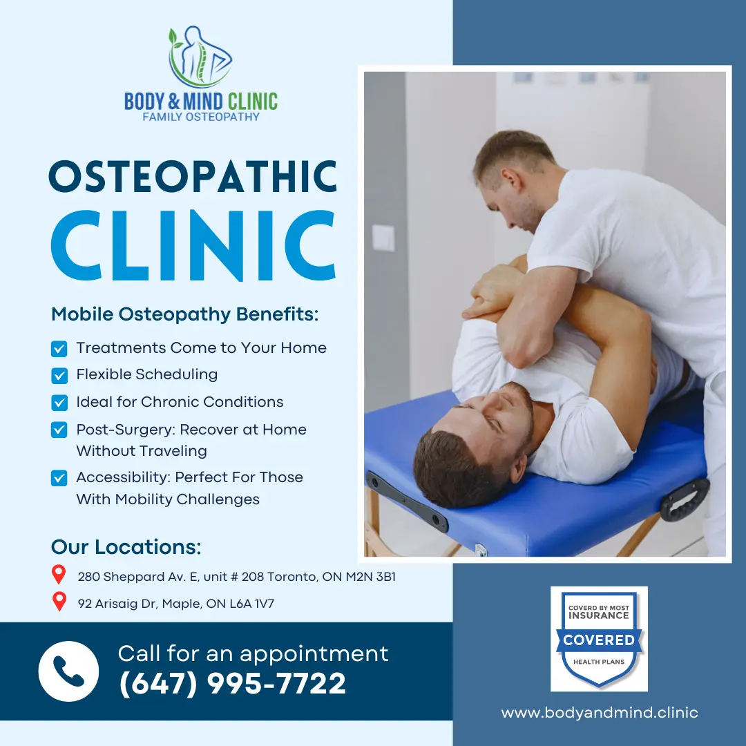 Mobile Osteopathy in Toronto Greater Area