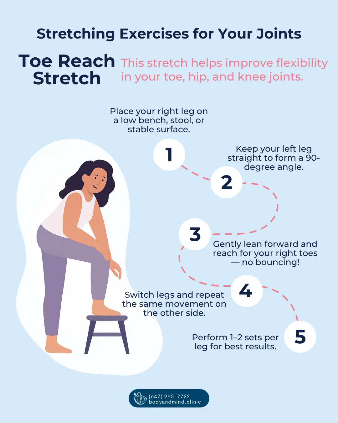 Toe Reach Stretching Exercises