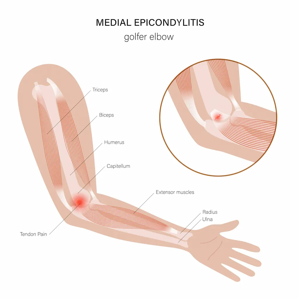 golfer's elbow Medial Epicondylitis