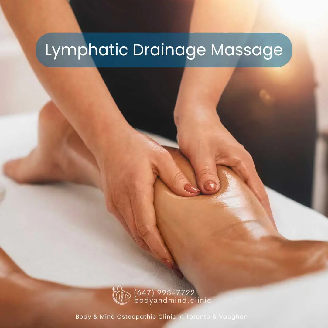 RMT doing Manual Lymphatic Drainage